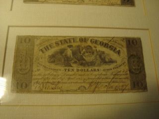1864 Confederate Currency Money Georgia Milledgeville