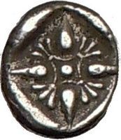 Miletos Ionia 525BC Lion Star Ancient Silver Greek Coin