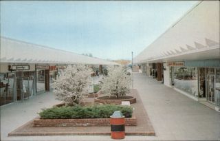 Milford Ct Post Center The Mall Storefronts Postcard