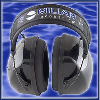 Milian Acoustics SV Isolation Headphones Hearing Dual Prong Adapter