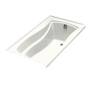 Bath Tub with Integral Tile Flange and Right Hand Drain