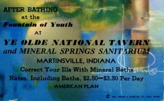 Nude Pin Up Ink Blotter Mineral Springs Sanitarium June