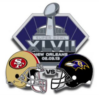 Super Bowl XLVII 47 Baltimore Ravens vs San Francisco 49ers NFL Head