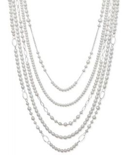 Pearl Necklace, Sterling Silver Cultured Freshwater Pearl (5 1/2 6mm