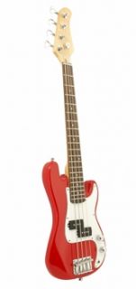 Stock Mini Bass Guitar Red Kids Childrens Beginner 36 inches Free