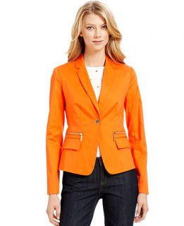 MICHAEL Michael Kors Jacket, Single Button Blazer   Womens