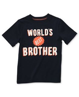 Carters Kids T Shirt, Little Boys Worlds Best Brother Tee