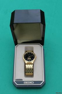 New Seiko Miller Lite Gold Toned Watch with Box