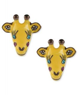 Betsey Johnson Earrings, Gold tone Giraffe Stud Earrings