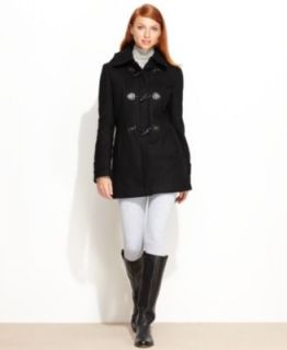 Calvin Klein Coat, Faux Vest Wool Blend Trench   Womens Coats