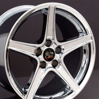18 9 10 Chrome Saleen Wheels Rims Fit Mustang® 94 04