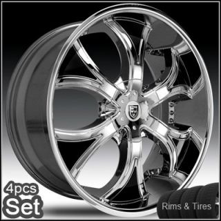 24 Rims and Tires Wheels Chevy Ford Lexani Escalade