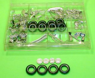 AMT 1963 Ford F 100 Pick Up Truck Rims + Chrome Parts Lot Tires Case