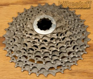 Used 11 34 9 speed Shimano XTR CS M970 cassette. Largest 4 cogs are