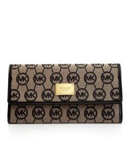 MICHAEL Michael Kors Handbag, Jet Set Monogram Checkbook Wallet