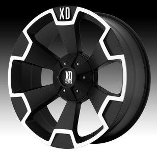 24 inch 24X10 KMC XD Black Wheels Rims 8x170 Ford F 250 F 350