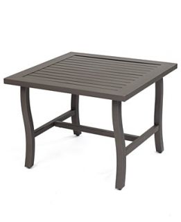 Aluminum Patio Furniture, Outdoor End Table (24 Square)