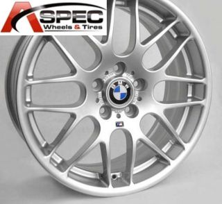 19 Wheels Tires Packages CSL Style Silver Rim Fit BMW E46 E90 M3 325