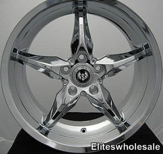 18x8 5 Chrome Wheels Rims Stern ST6 5x108