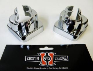 Chrome Lifter Tappet Block Covers Fits Harley EVO 84 99