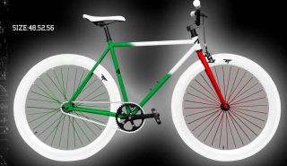 Bike Fixie Bike Track Bicycle 48 55 59 cm w Deep Rims El Tri
