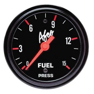 New AFCO 2 5/8 Black Fuel Pressure Gauge, 0 15 PSI , Sprint/Midget