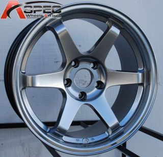 ES220 17x9 5 5x114 3 30 Hyper Black Rim Wheel Fit 240sx S15 S14