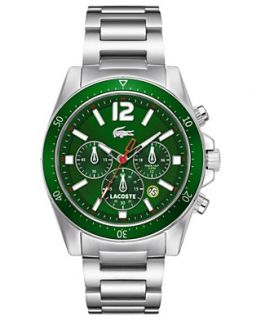 Lacoste Watch, Mens Chronograph Seattle Stainless Steel Bracelet 43mm