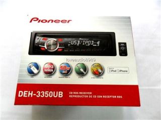 New 2011 Pioneer DEH 3350UB CD  USB iPod Car Player