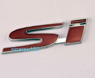 Auto Car Badge Emblem 3D Metal Sticker Logo Auto Sline SI Civic SR29