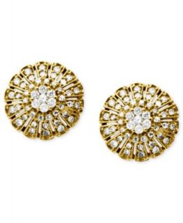 Wrapped in Love™ Diamond Earrings, 14k Gold Diamond Knot Earrings (1