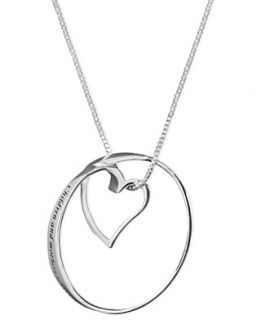 Sterling Silver Necklace, Children and Mothers Never Part Pendant
