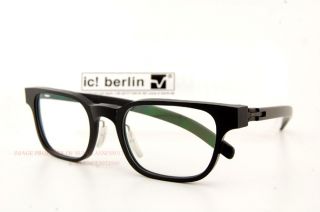 New IC Berlin Eyeglasses Frames Klavierspieler Klaus Color Black Rough
