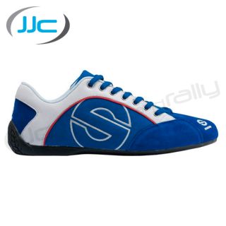 Sparco Esse Pit Lane Suede Shoe UK 11 EUR 46 Blue