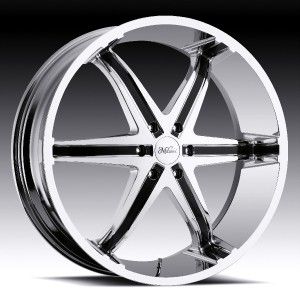 26 inch Milanni Kool Whip Chrome Wheels Rims 5x5 5x127