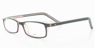 Soho 45 Womens Eyeglasses Black Pink Rectangular Frame Modern Plastic