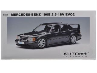 Mercedes 190E 2 5 16V Evolution 2 Metallic Black 1 18 by Autoart 76131