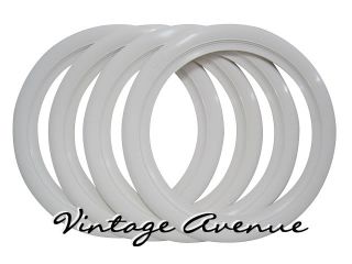 Vintage Collector Car Automobile White Wall Tires 13