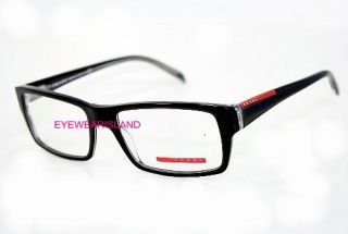 Prada VPS 08A Eyeglasses VPS08A Black Optical Frame