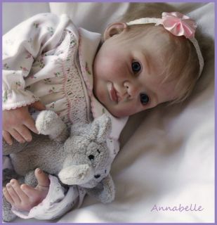 Reborn Baby Doll Annabelle 18 inch Preemie Dumplin by Donna RuBert