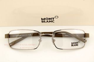 New Mont Blanc Eyeglasses Frames 0244 244 014 Ruthenium for Men
