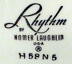 Homer Laughlin Rythm FP221 Currier Ives 9 Plate