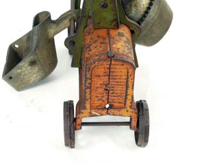 Antique Cast Iron Kenton Jaeger Spoke Rim Truck Cement Mixer Farm Toy