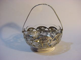 Beautiful Jugendstil Art Nouveau Silverplate WMF Sugar Basket w