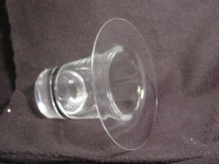 Durand Clear Glass Crystal Hat Vase