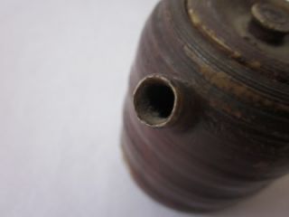vintage Bizen ware teapot; very rare style & nice glaze Haikaburi/ 256