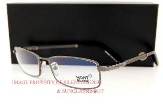 New Mont Blanc Eyeglasses Frames 246 008 Gunmetal Men