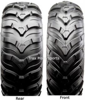 ATV Mud Tire Wheel Kit Ancla 26 on Black Steel Rims