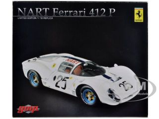 Brand new 1:18 scale diecast model of Ferrari 412 P NART #25 After