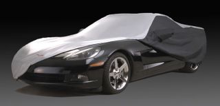 2005 2013 Corvette Car Cover Intro Tech Black Silver